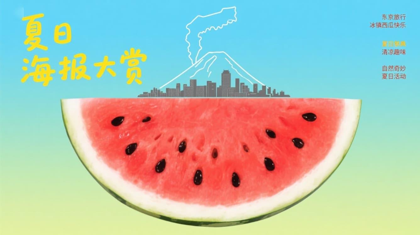 夏日海报大赏 | 西瓜元素的 N 种打开方式